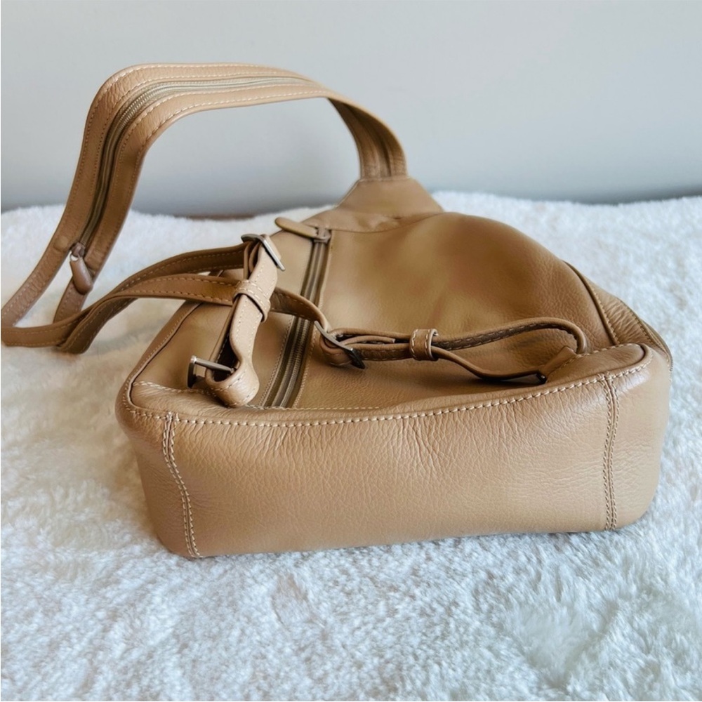 Derek Alexander Tan Leather Backpack Sling - Picture 4 of 6